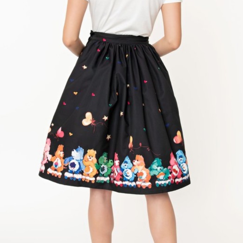 ISO - Care Bears x Unique Vintage Black Skirt - Picture 4 of 4
